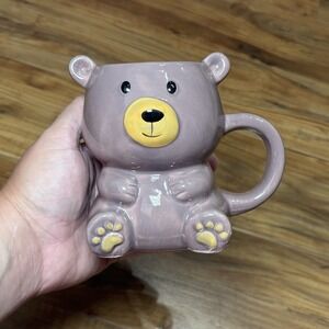 Brown Bear Figural Coffee Mug Midwood Brands 14 fl‎ oz Cute Woodland Creature
